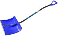 Лопата снеговая пластиковая "Монблан" с алюмин. эргономическим черенком и V-ручкой