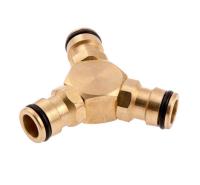 Тройник для разветвления или соединения, штуцерный, латунный р.1/2  // PALISAD 66568 