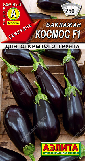 АЭ Баклажан Космос F1 Северяне 0,2г
