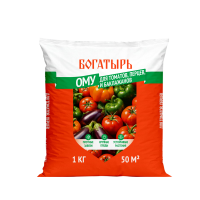 ОМУ для томатов, перцев, баклажанов Богатырь 1 кг