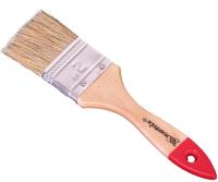 Кисть плоская Стандарт (50 мм), натуральная щетина, деревянная ручка 82530