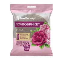Почвобрикет Роза, 2,5л, круглый БиоМастер