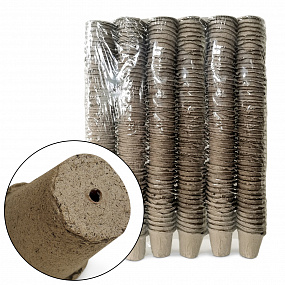 Торфяной горшочек 60*60 мм круглый (упак 282 шт) ГС