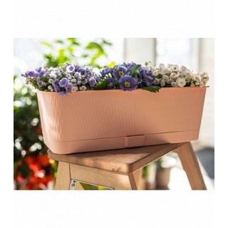 Балконный ящик с поддоном Прованс  9,5 л, пудра 58*17*12,7 см