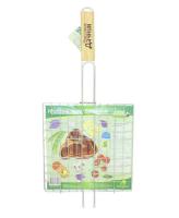 Решетка-гриль плоская для мяса средняя "Счастливый дачник". Размер: 230х230х520мм. (RS-135)