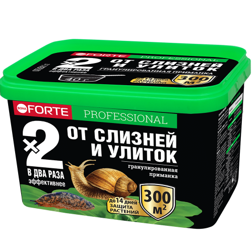 Супер гранулы от слизней и улиток, ведро 500 мл Bona Forte 