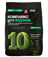 Комплекс для газонов, удобрение минеральное гранулированное Лама Торф 3 кг
